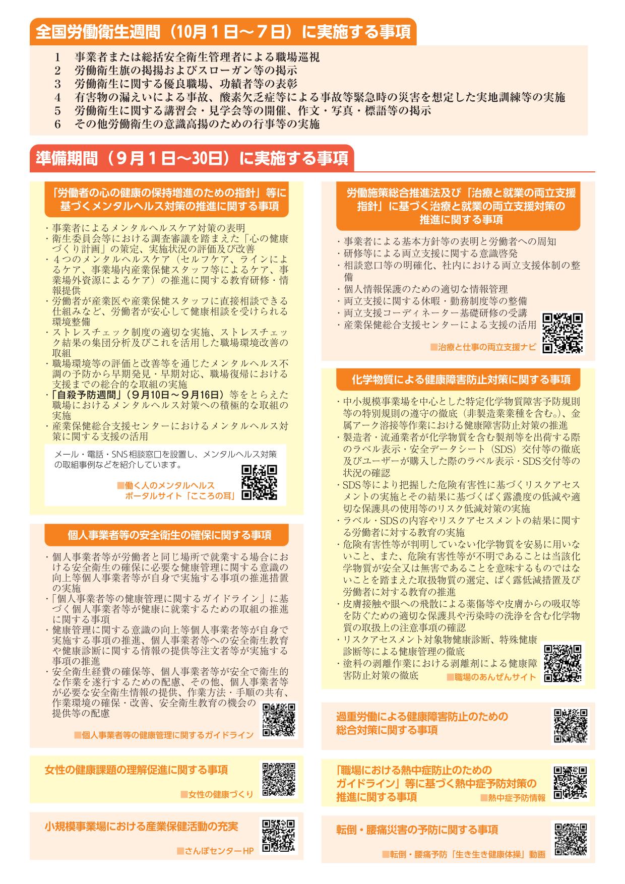 第77 回 全国労働衛生週間　チラシ裏