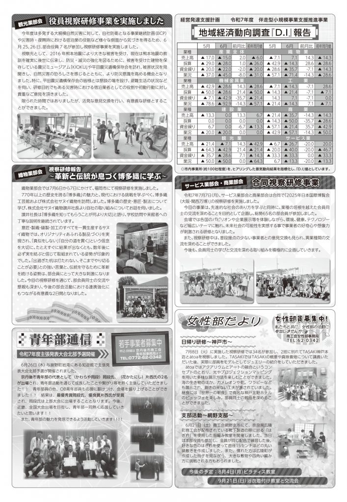 商工会だより vol 212号 うら
